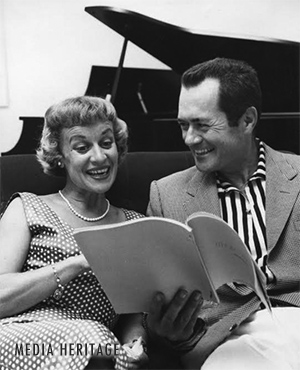 Joan Banks with her husband, Frank Lovejoy