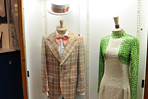 Uncle Al and Captain Windy's costumes on display