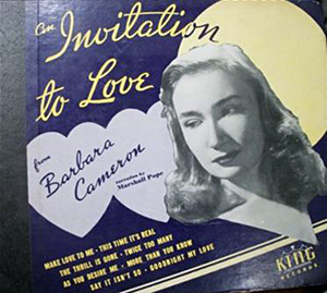 Barbara Cameron, the Dayton born singer who was popular on WLW