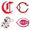 Cincinnati Reds logos throughout the years
